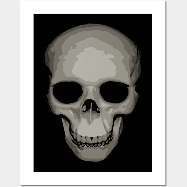 Human Cranium Vector Halloween Gothic Art Wall Art by taiche